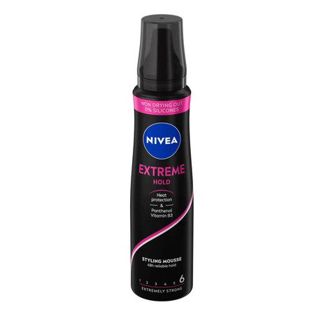 NIVEA Styling Pianka do włosów Extreme Hold - ekstremalnie mocna (poziom 6) 250ml