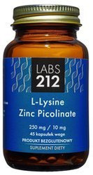 Labs212 − L-Lysine + Zinc Picolinate  45 kaps.