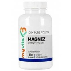 Myvita Magnez Proszek 100 G Wspomaga Układ Nerwowy