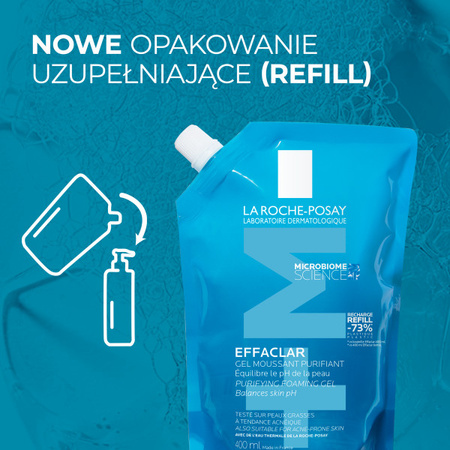 La Roche Posay Effaclar Oczyszczający Żel Do Skóry Tłustej I Wrażliwej 400 ml Refill