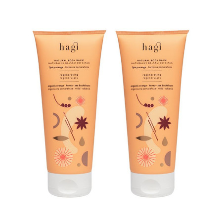 Zestaw: 2x Hagi - Balsam do ciała korzenna pomarańcza - regenerujący 200 ml
