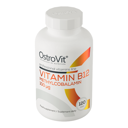 OstroVit Witamina B12 Metylokobalamina 100 µg - 120 tabl.