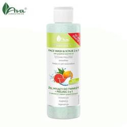 Żel myjący do twarzy + peeling 2w1 z naturalnym olejkiem grapefruitowym - AVA