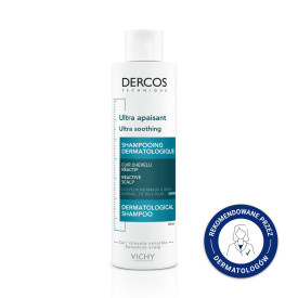 Dercos Ultra Soothing szampon ultrakojący do włosów normalnych i przetłuszczających się 200ml