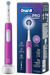 ORAL-B BRAUN SZCZOTECZKA ELEKTRYCZNA JUNIOR PRO FIOLETOWA 6+lat