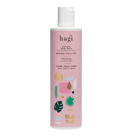 Hagi − Naturalny żel do mycia ciała Wakacje na Bali − 300 ml