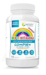 Wish Multiwitamina Junior do ssania 120 tabl.