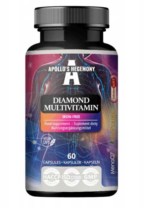 Мультивитамины Apollo's Hegemony Diamond Multivitamin, без железа, 60 капсул