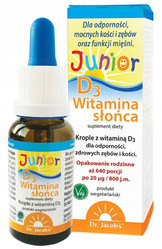 Dr Jacob's Witamina D3 Junior Witamina Słońca 20ml