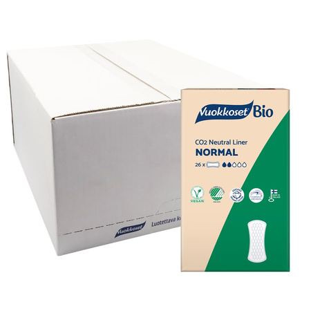 Vuokkoset, BIO, NORMAL, Wkładki higieniczne, 26 szt.