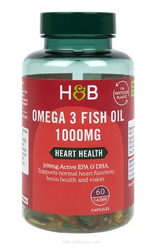 HOLLAND & BARRETT Omega-3 Fish Oil 1000 mg (60 kaps.)