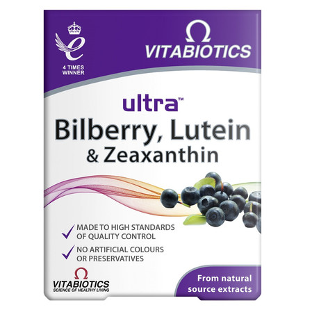 Ultra Bilberry Lutein & Zeaxanthin suplement diety 30 tabl.