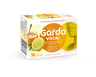 Garda Vocal 16 pastylek do ssania o smaku miodu i cytryny