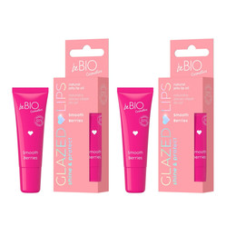 Zestaw: 2x BeBio Glazed Lips naturalny żelowy olejek do ust Smooth Berries 10ml