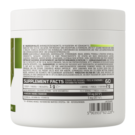 OstroVit Jabłczan Magnezu 120 g smak limonkowy