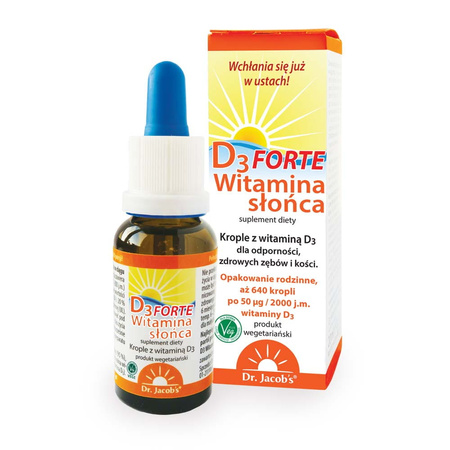Dr Jacob'S Witamina D3 Forte Witamina Słońca 20 ml
