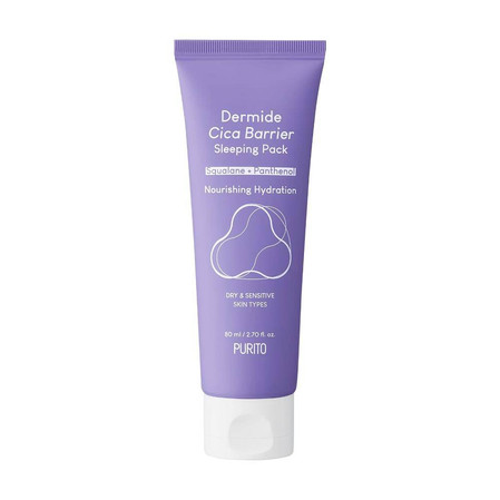 Dermide Cica Barrier Sleeping Pack krem regenerujący na noc z ekstraktem z wąkroty azjatyckiej 80ml