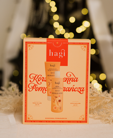 Hagi - Zestaw prezentowy Korzennna Pomarańcza Balsam do ciała 200ml+Żel do mycia ciała 300ml
