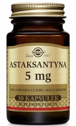 Solgar Astaksantyna 5mg na wsparcie skóry 30 kaps.