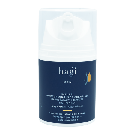 Hagi Men- Naturalny nawilżający krem-żel do twarzy Ahoj Kapitanie50ml