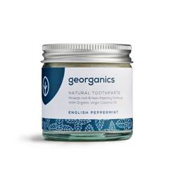 Georganics, Mineralna pasta do zębów w słoiku English Peppermint, 60ml