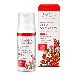 Vianek -Przeciwzmarszczkowy krem do twarzy na noc - 50 ml