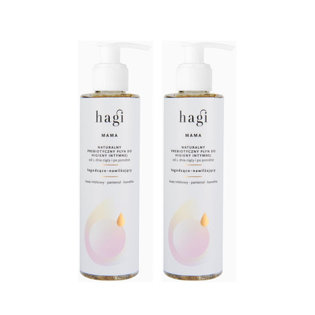 Zestaw: 2x Hagi Mama - Naturalny płyn do higieny intymnej, nawilżająco-kojący 200ml