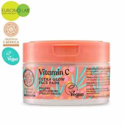 Wegańskie, rozświetlające płatki do twarzy z witaminą C, 20 szt. OBLEPIKHA C-BERRICA