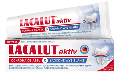 Zdrovit − LACALUT Aktiv, pasta do zębów ochrona dziąseł i łagodne wybielanie − 75 ml
