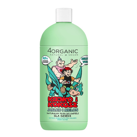 4Organic płyn do kąpieli Kajko i Kokosz jabłko i melon zielona woda 500ml