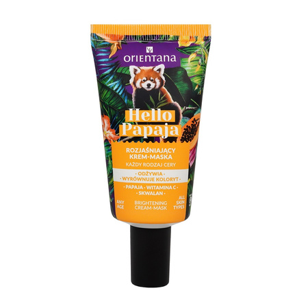 Orientana Hello Papaya Rozjaśniający krem-maska Witamina C Skwalan 40ml
