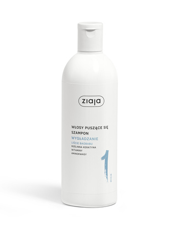 Ziaja Szampon do włosów puszących Liście Baobabu 400ml