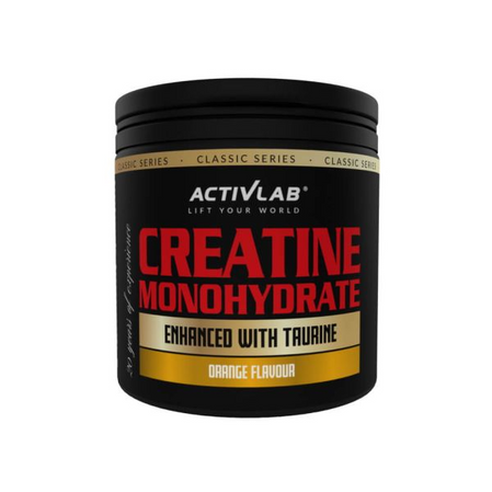 ACTIVLAB CREATINE MONOHYDRATE kreatyna monohydrat 300g smak pomarańcza