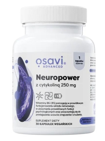 Osavi Neuropower z Cytykoliną - 250mg - 60 kaps. vegan
