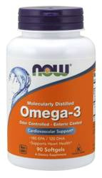 OMEGA-3 1000 mg (EPA 180 mg i DHA 120 mg)
(Enteric Coated Softgels) 90 kapsułek
powlekanych