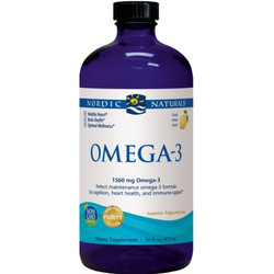 NORDIC NATURALS Omega-3 kwasy tłuszczowe 1560 mg (473 ml) smak lemon