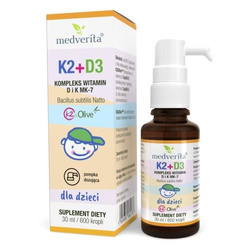 Medverita Witamina K2 + D3 w kroplach dla dzieci 30ml
