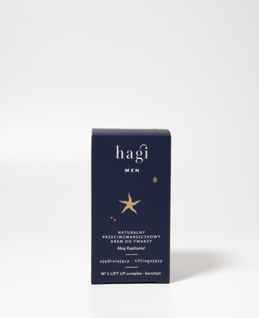 Hagi Men - Naturalny krem do twarzy przeciwzmarszczkowy Ahoj Kapitanie 50ml