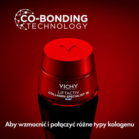Vichy Liftactiv Collagen Specialist przeciwzmarszczkowy krem na noc 50 ml