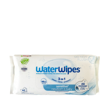 WaterWipes BIO, Chusteczki nawilżane dla dzieci WIELOPAK 720 szt. (12 op. x 60 szt.)