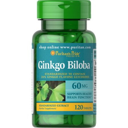 Puritan's Pride Ginkgo Blioba standaryzowany ekstrakt 120 tabl.