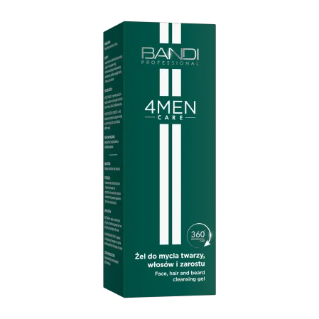 Bandi 4MEN Care Żel do mycia twarzy, włosów i zarostu 150ml