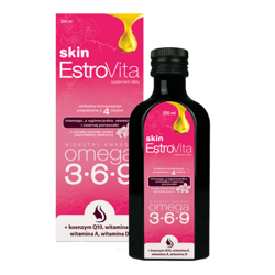 EstroVita Skin Sakura Omega 3-6-9 dla kobiet 250 ml smak kwiatu wiśni