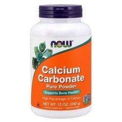 Now Foods − Calcium Carbonate, węglan wapnia − 340 g