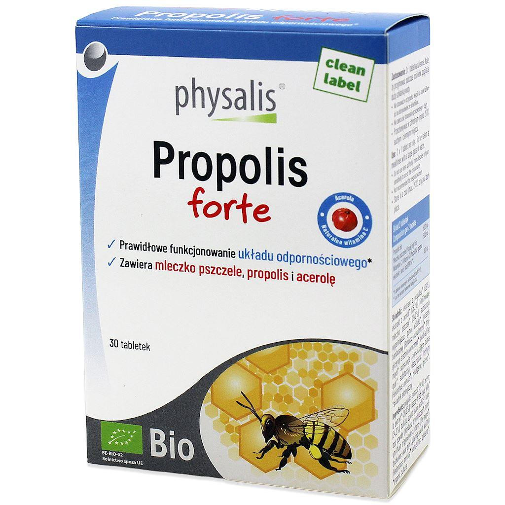 Прополис Physalis Forte Bio, с маточным молочком и витамином C, 30 таблеток