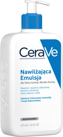 CeraVe - nawilżająca emulsja dla skóry suchej i bardzo suchej, 473 ml