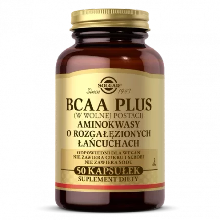 Solgar BCAA Plus aminokwasy 50 kaps.