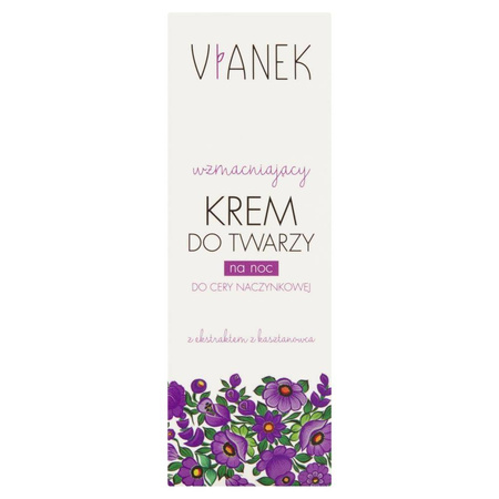 Vianek, Wzmacniający krem do twarzy na noc, 50 ml