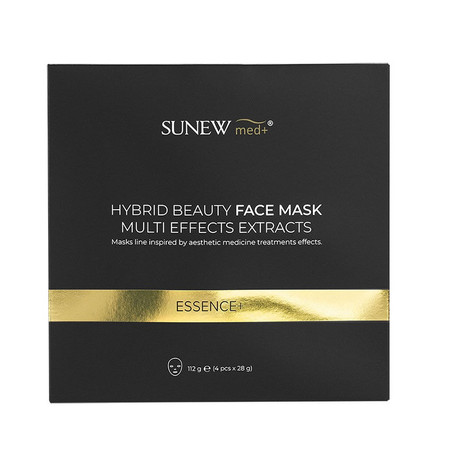 Essence+ Hybrid Beauty Face Mask hybrydowa maska z peptydami i śluzem ślimaka 4x28g