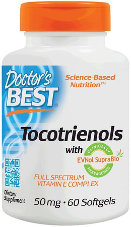 Doctor's Best Tokotrienole EVNol SupraBio Witamina E 60 kaps.